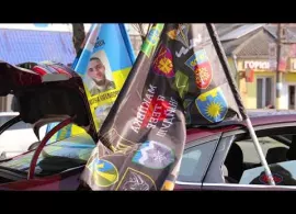 Вбудована мініатюра для "Полон вбиває". Автопробіг в підтримку військовополонених та зниклих безвісти. Могилів-Подільський